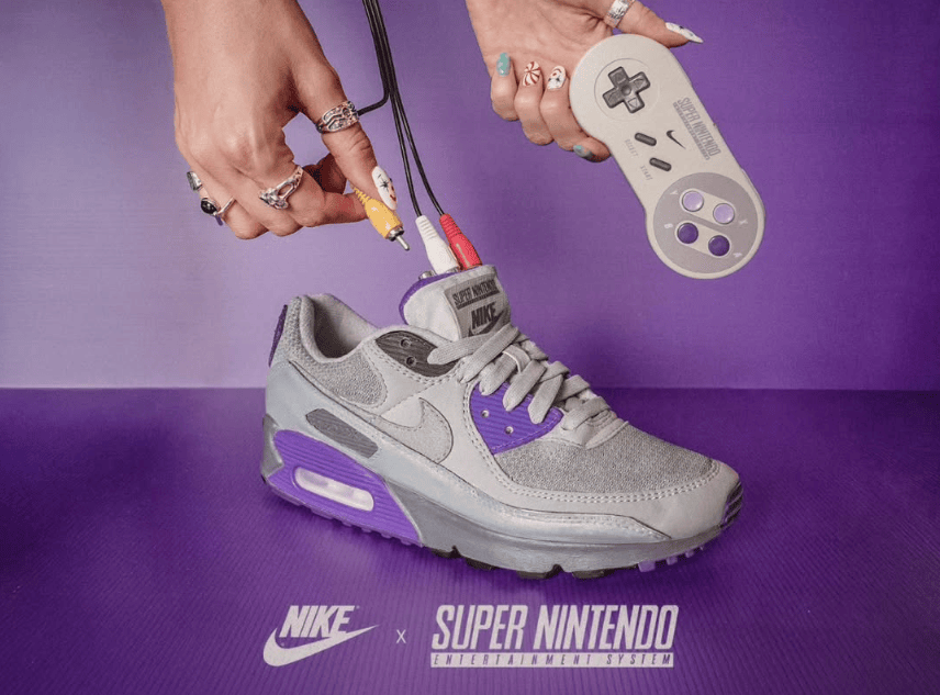 AIR-SNES-1 Sneaker Nike Air SNES : Nike Air Max 90 X Super Nintendo