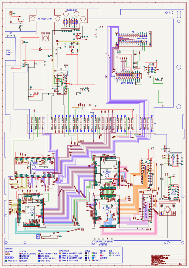 Schema-SHVC-CPU-01 OpenSFC : La Super Nintendo (SNES) fait peau neuve !