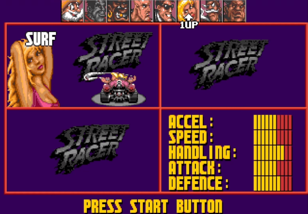 Street-Racer-Screenshot-3 Street Racer de retour : La collection qui réunit les versions 16-bit et MS-DOS !