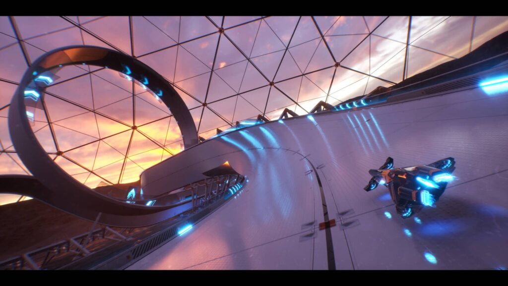 AGX-GP-Screenshot-2-1024x577 AGX GP : L’héritier de WipEout et F-Zero GX ?